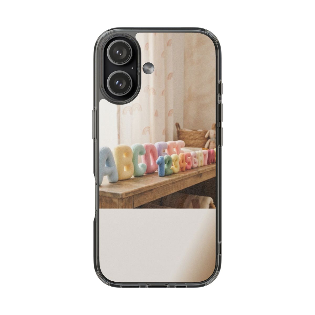 Clear Impact-Resistant Case - Pastel ABCs | Echovira Gallery