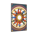 Matte Canvas, Framed - Unity Mandala Folk Art (8×10, 9×12......