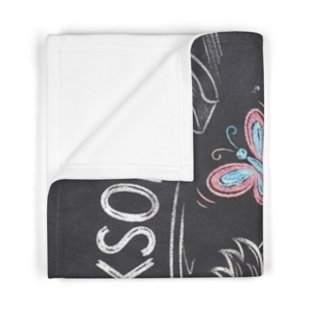 Fleece Baby Blanket - Playground Chalkboard | Echovira...