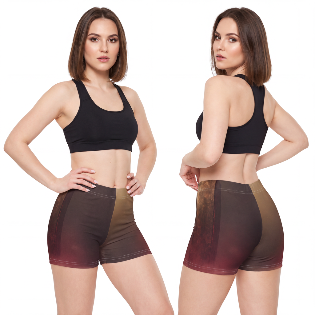 Women's Shorts - Cosmic Monolith Casual | Echovira Gallery
