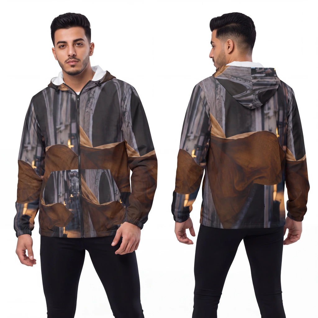 Unisex Windbreaker Jacket European Street Balcony