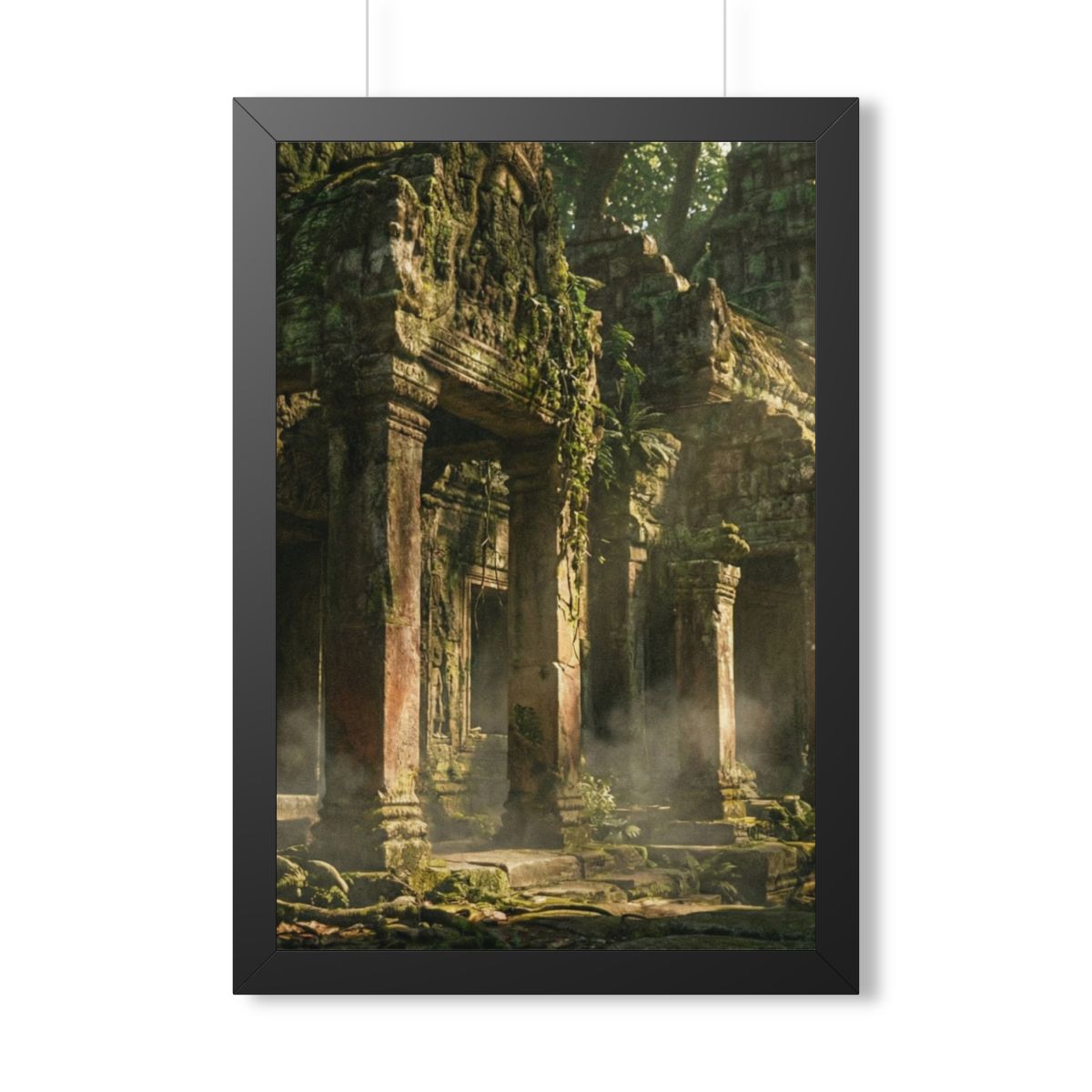 Framed Vertical Poster - Temple Sunbeam (11×14, 12×16... |...