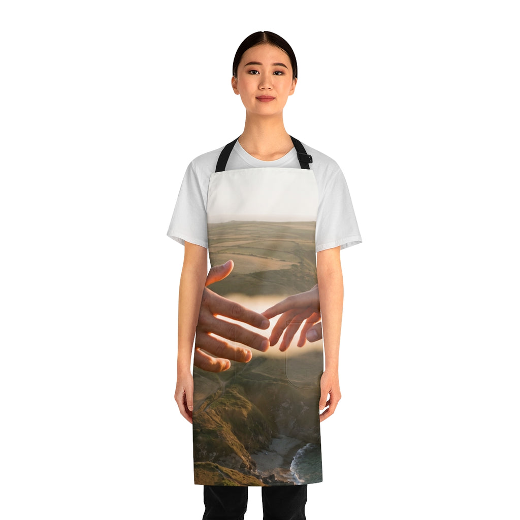 Apron - The Infinite Touch | Ethereal Coastal Art | Echovira...