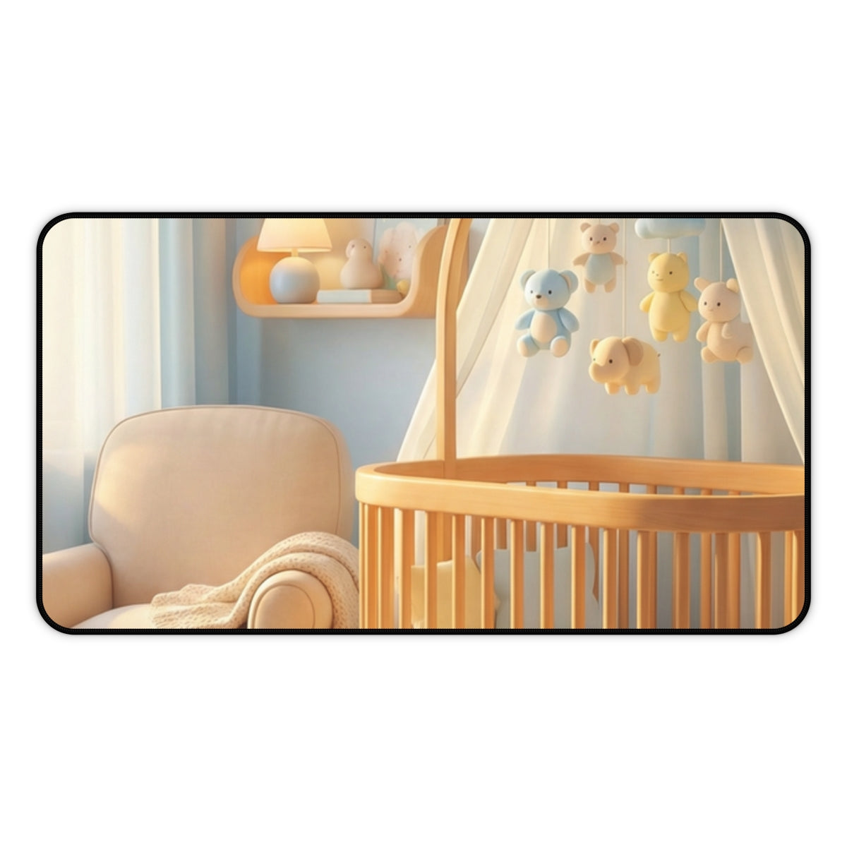 Nursery Aesthetic Desk Mat - Work Peace