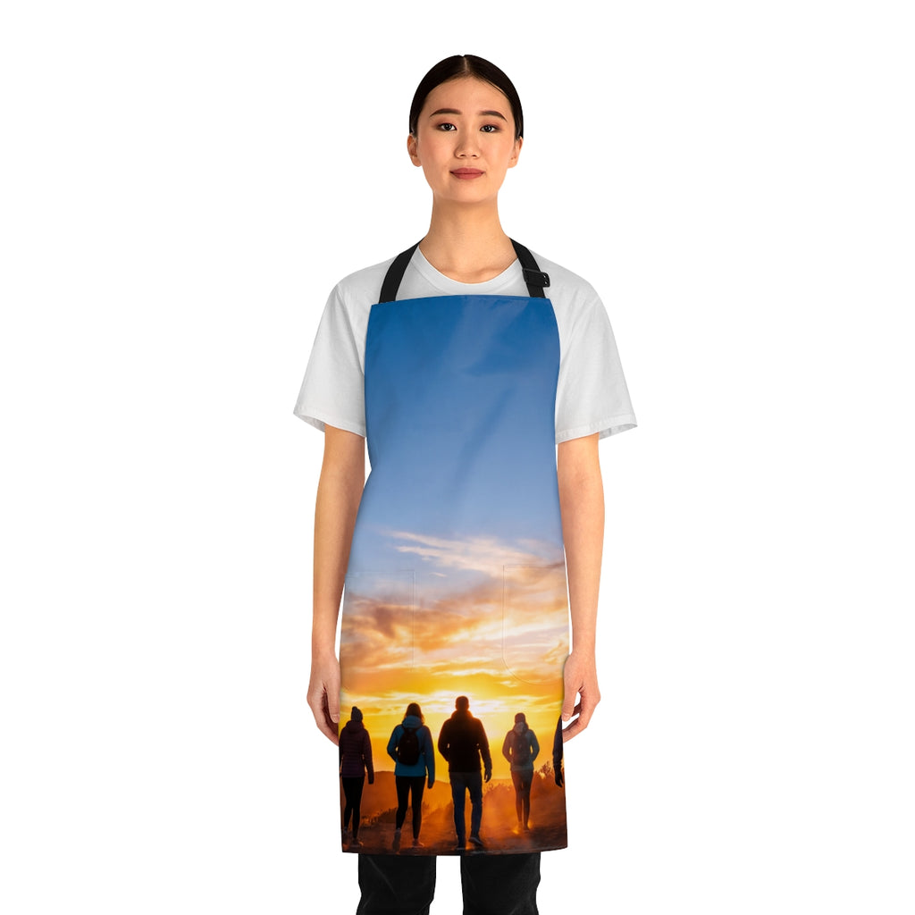 Apron - Sunset Mountain Silhouette