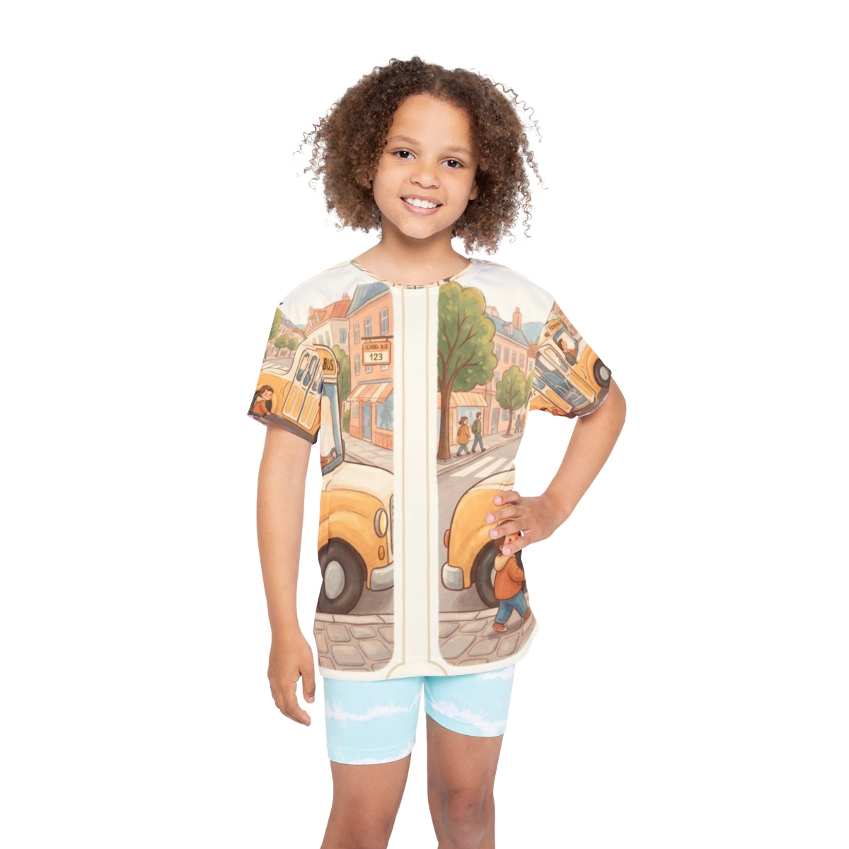 Kids Sports Jersey - School Bus Team Route | Echovira...