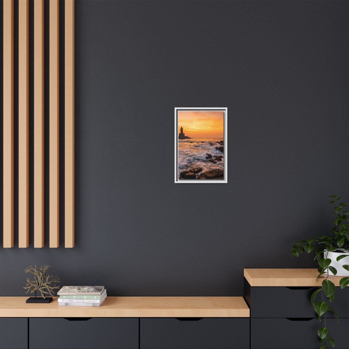 Framed Matte Canvas - Majestic Golden Coast