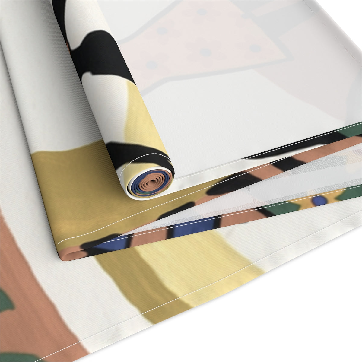 Table Runner - Unity Mandala Folk Art | Echovira Gallery