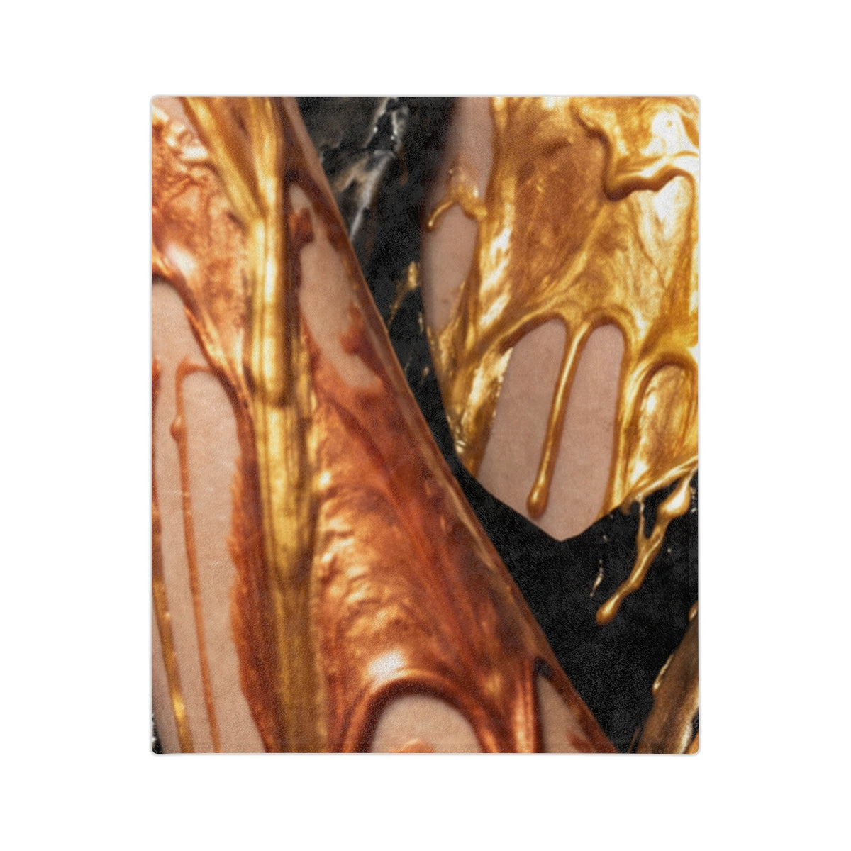 Velveteen Microfiber Blanket - Liquid Gold | Echovira...
