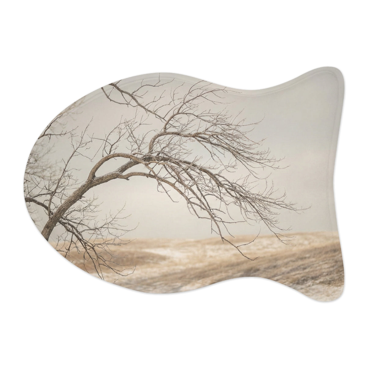 Pet Feeding Mats - Winter Branch Solitude Landscape |...