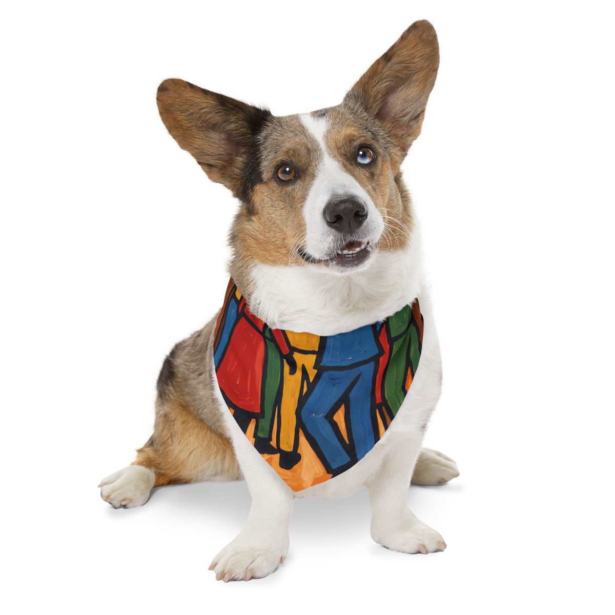 Pet Bandana Collar - Retro Social Club Silhouette Painting...