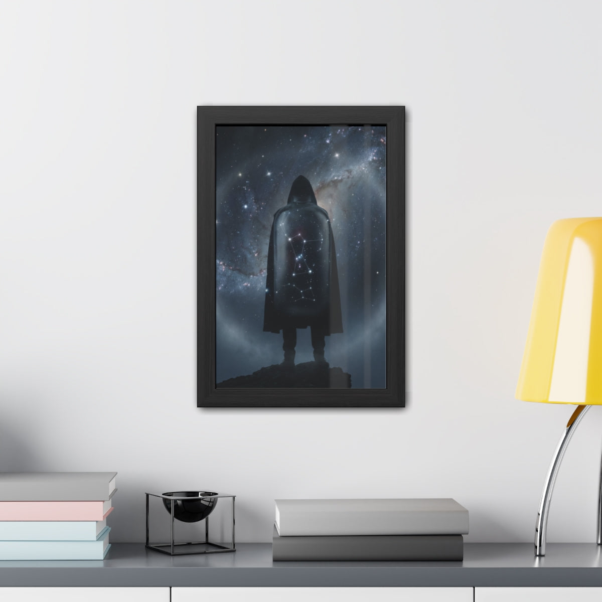 Framed Posters - Cosmic Sentinel Orion Constellation Art —...