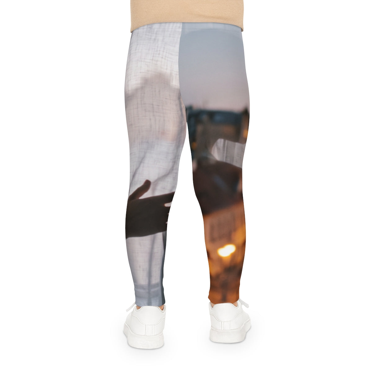 Kids Leggings with Twilight Window Silhouette