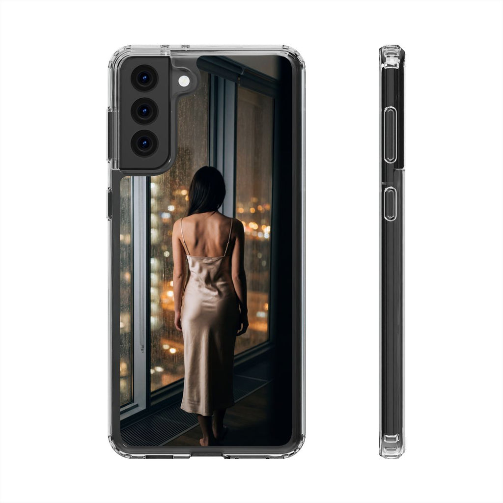 Clear Impact-Resistant Cases - Clear Phone Case - Rainy Mood...