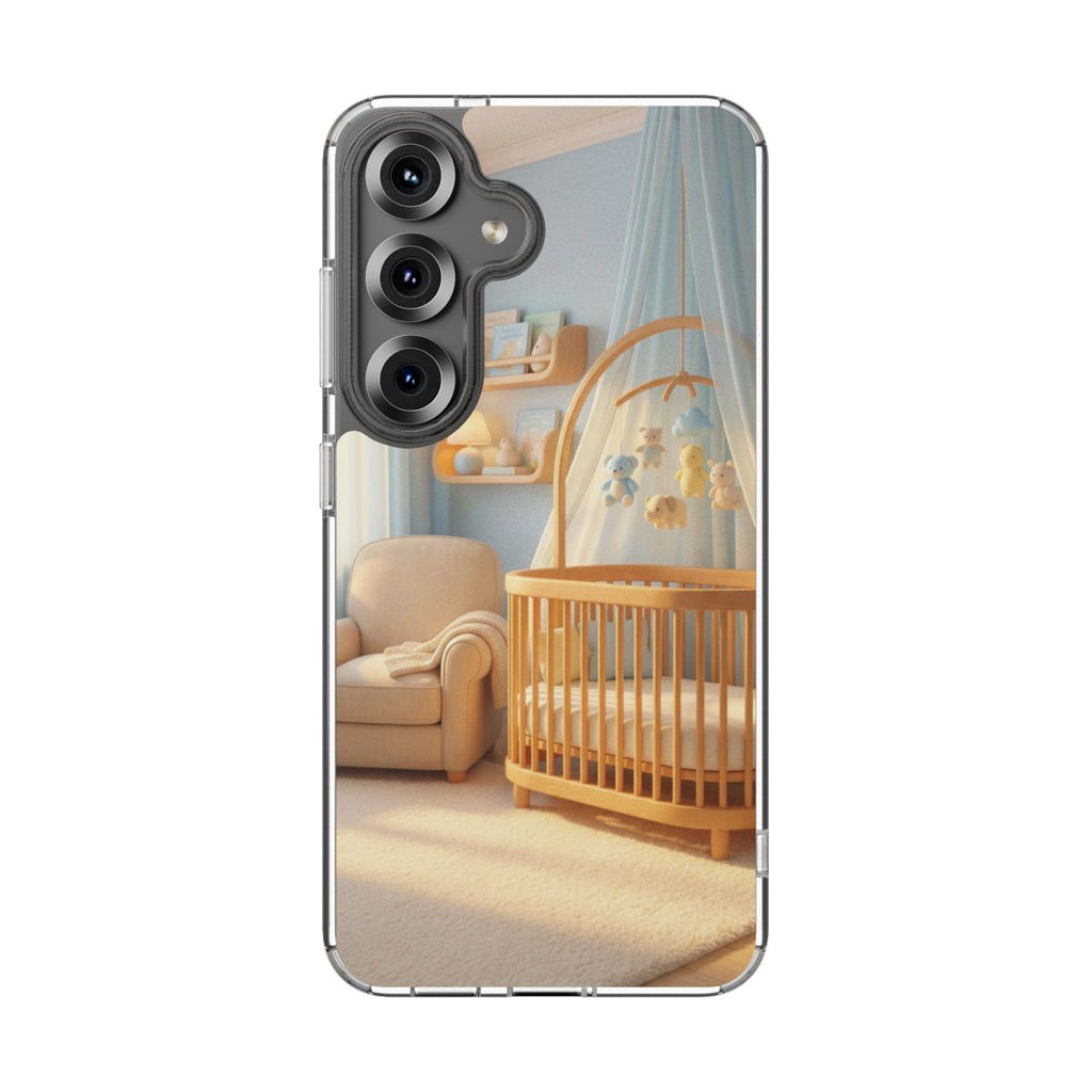 Clear Impact-Resistant Cases - Soft Blue Clear Phone Case...