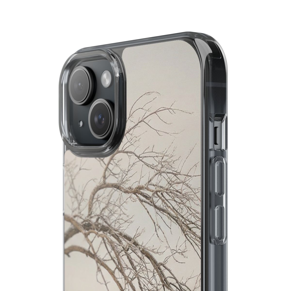 Clear Impact-Resistant Cases - Muted Winter Branches... |...