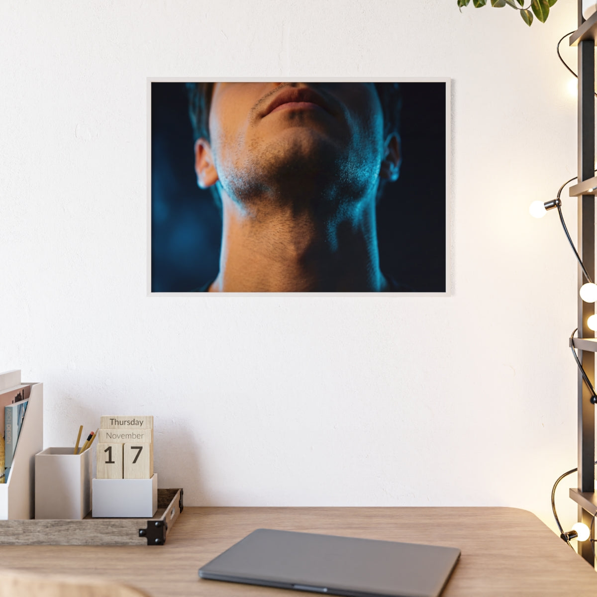 Wooden Framed Poster - Midnight Glow