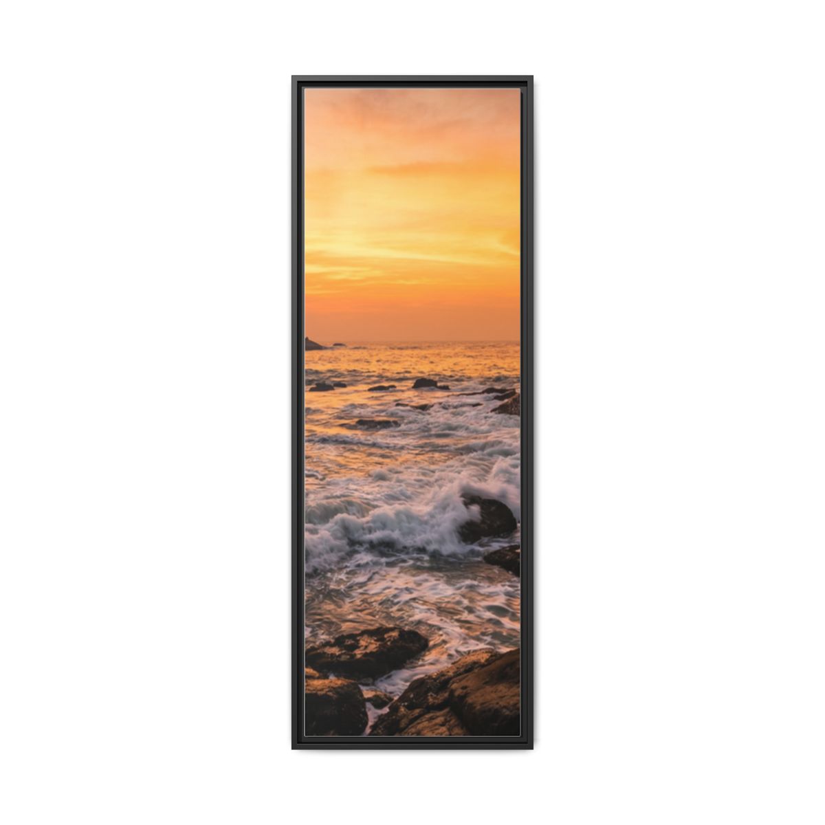 Framed Matte Canvas - Majestic Golden Coast