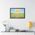 Framed Horizontal Poster - Sunny Meadow Panorama — Black......