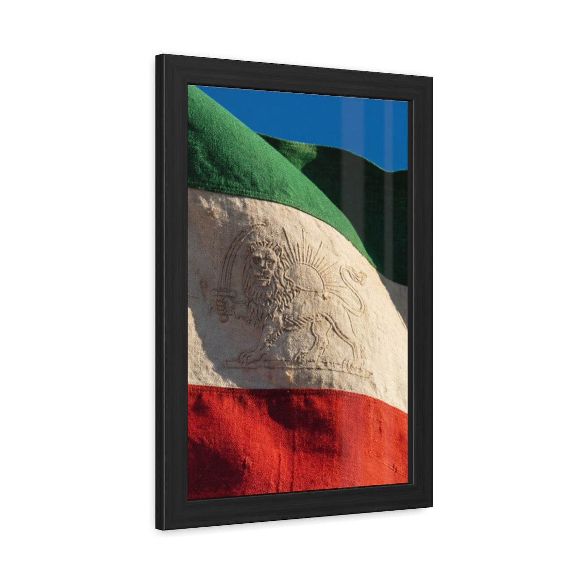 Framed Wall Art - Heritage Flag — Portrait