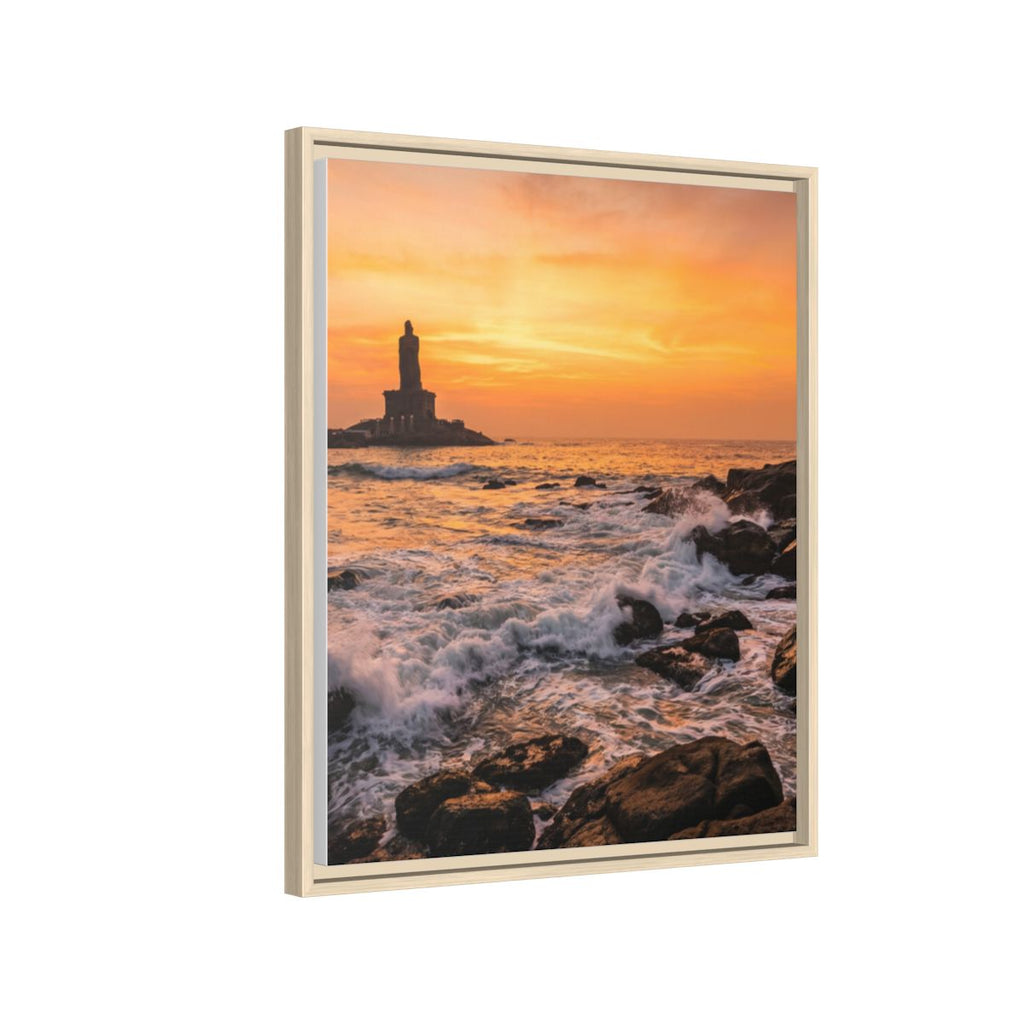 Framed Matte Canvas - Majestic Golden Coast