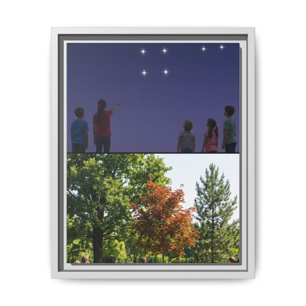Framed Matte Canvas - Discovery — White / 1.25"