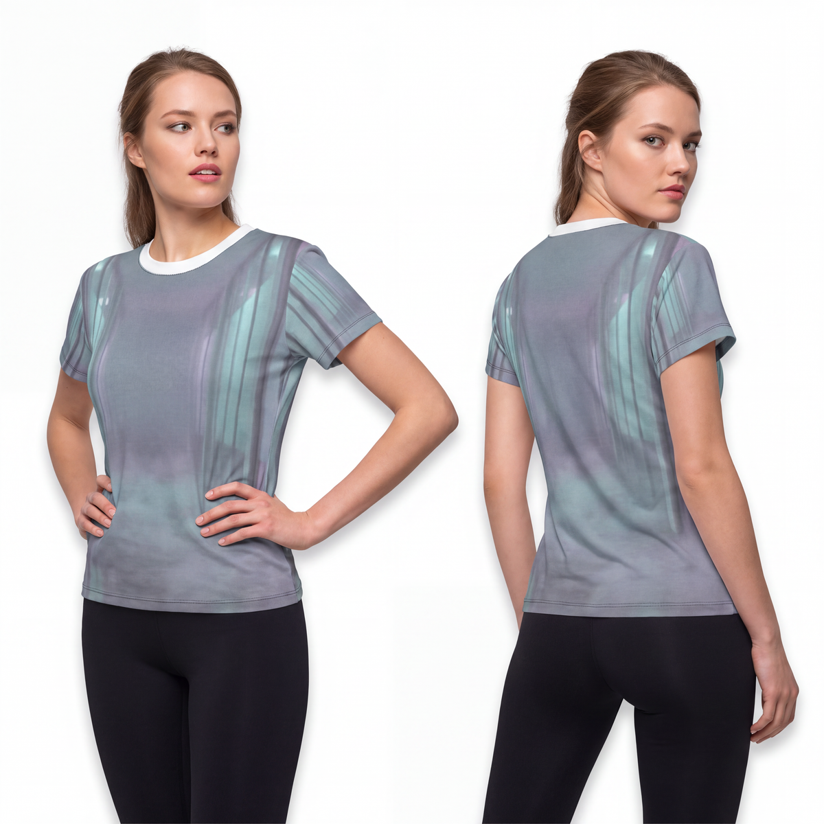 Women's Cut & Sew Tee - Liminal Corridor Fog Art Print |...