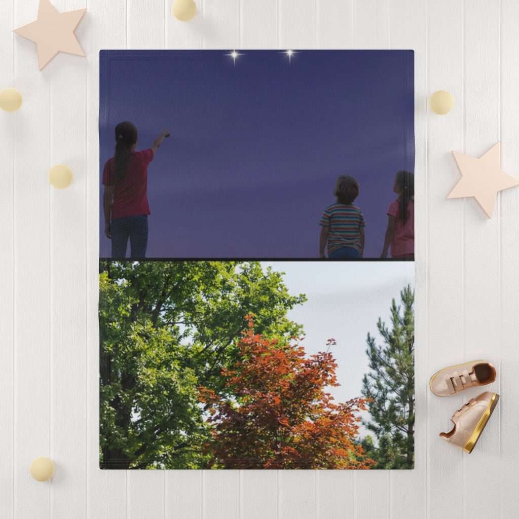 Soft Fleece Baby Blanket - Stardust & Forest Discovery |...