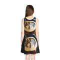 Girls' Sleeveless Sundress Vintage Brass Compass