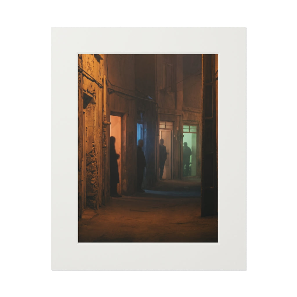 Fine Art Prints - Shadowed Alleyway Mystery Art Print —... |...