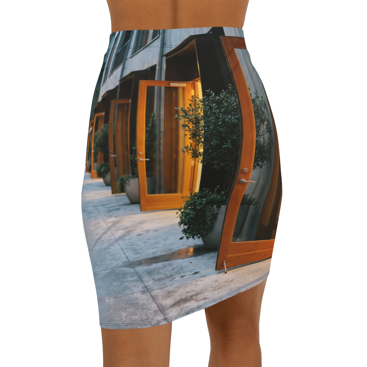 Women's Pencil Skirt - Twilight Promenade | Echovira Gallery