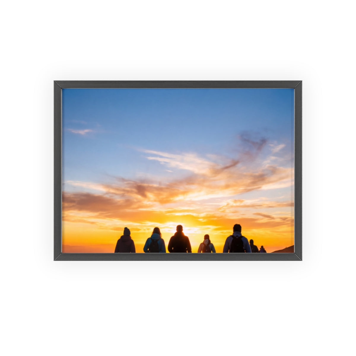 Posters with Wooden Frame - Sunrise Journey