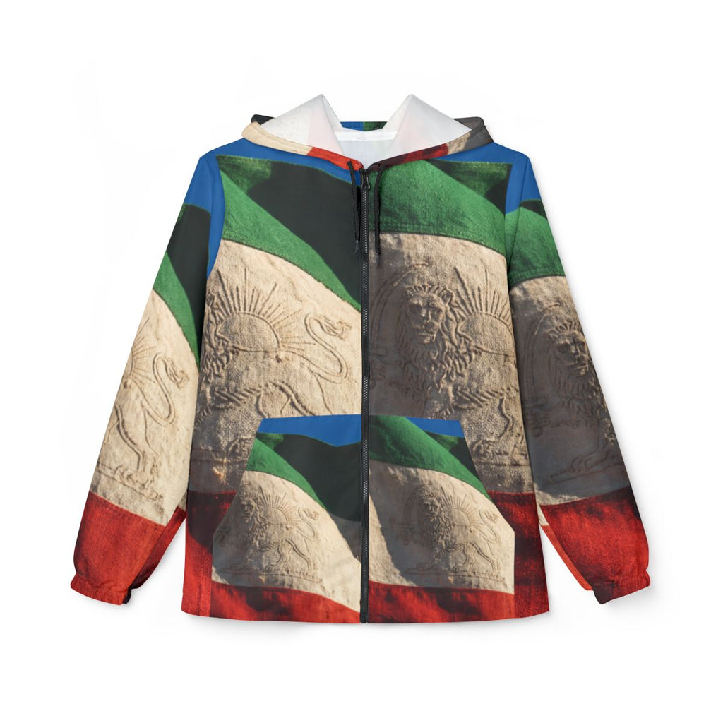 Men's Windbreaker Jacket - Vintage Lion & Sun Windbreaker |...