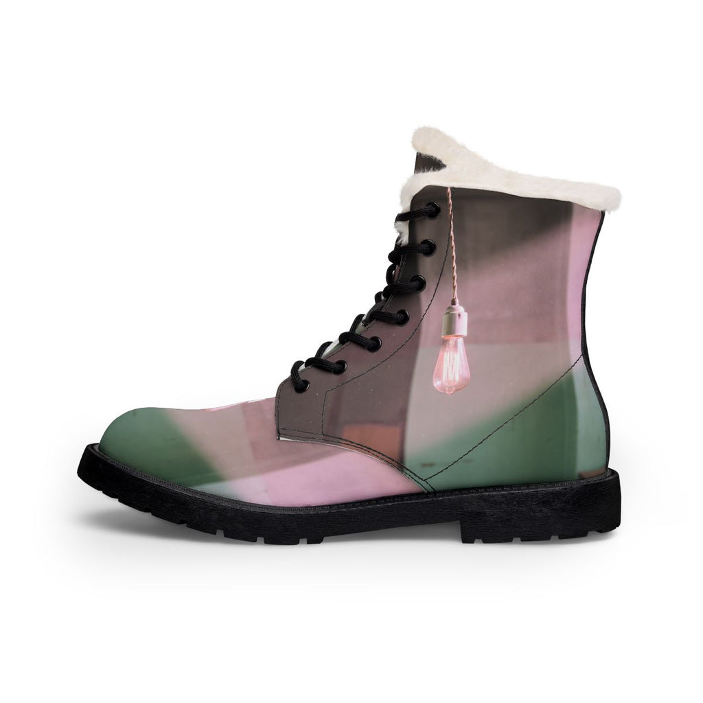 Women's Boots with Edison Bulb Art