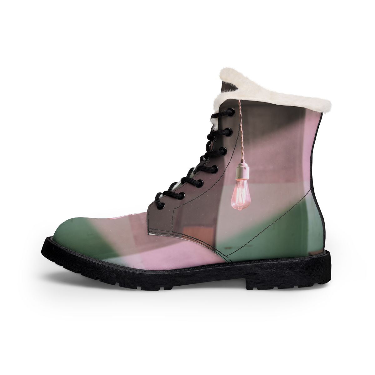 Women's Boots with Edison Bulb Art