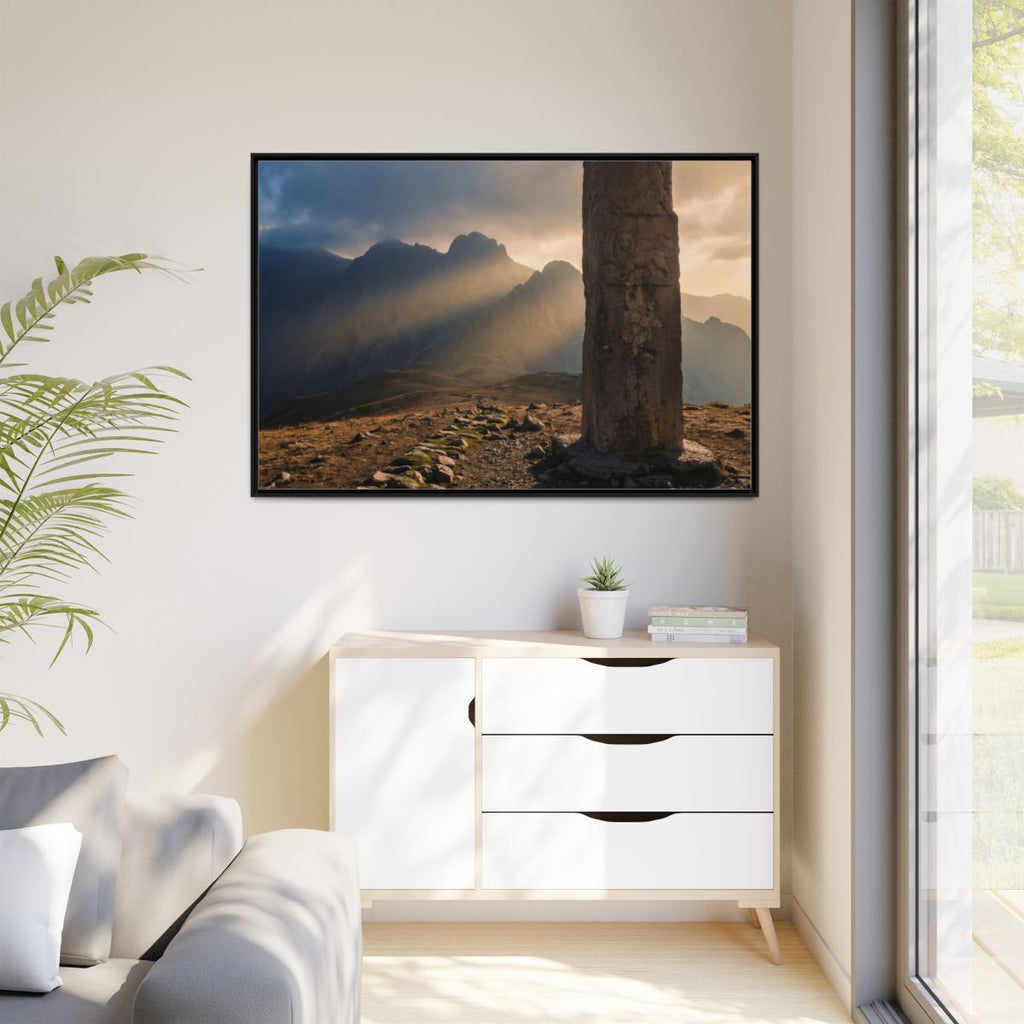 Matte Canvas, Framed - Mystic Monolith Ancient Persian... |...