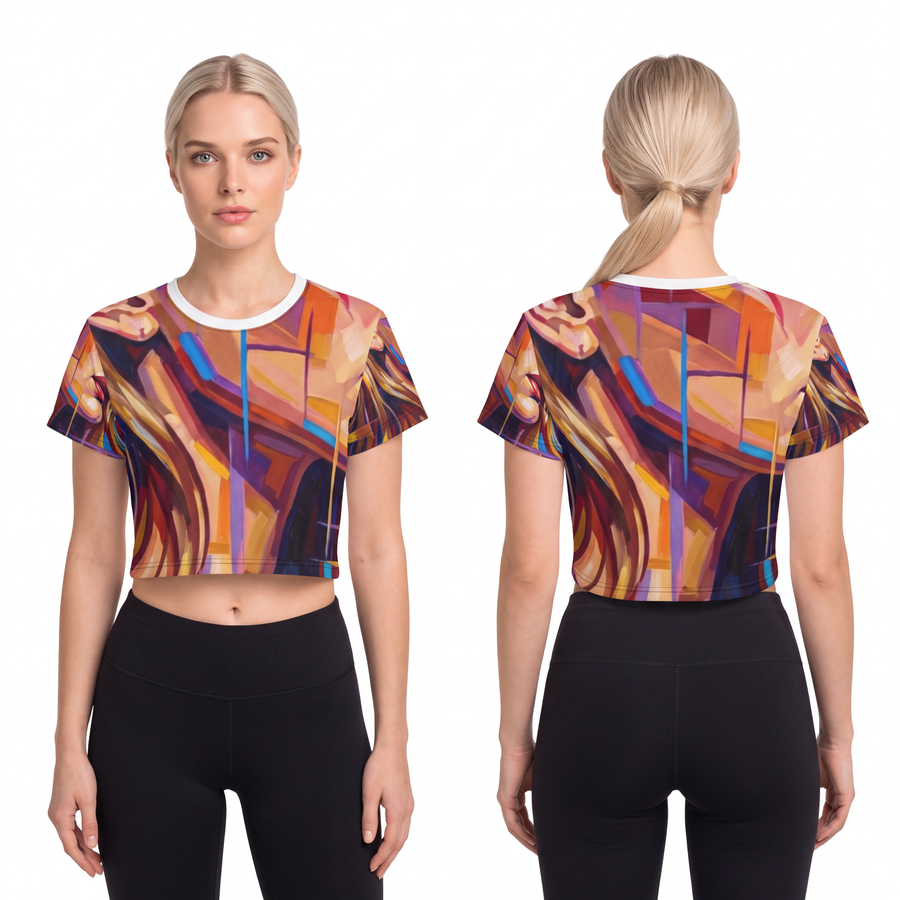 Crop Tee - Shattered Elegance