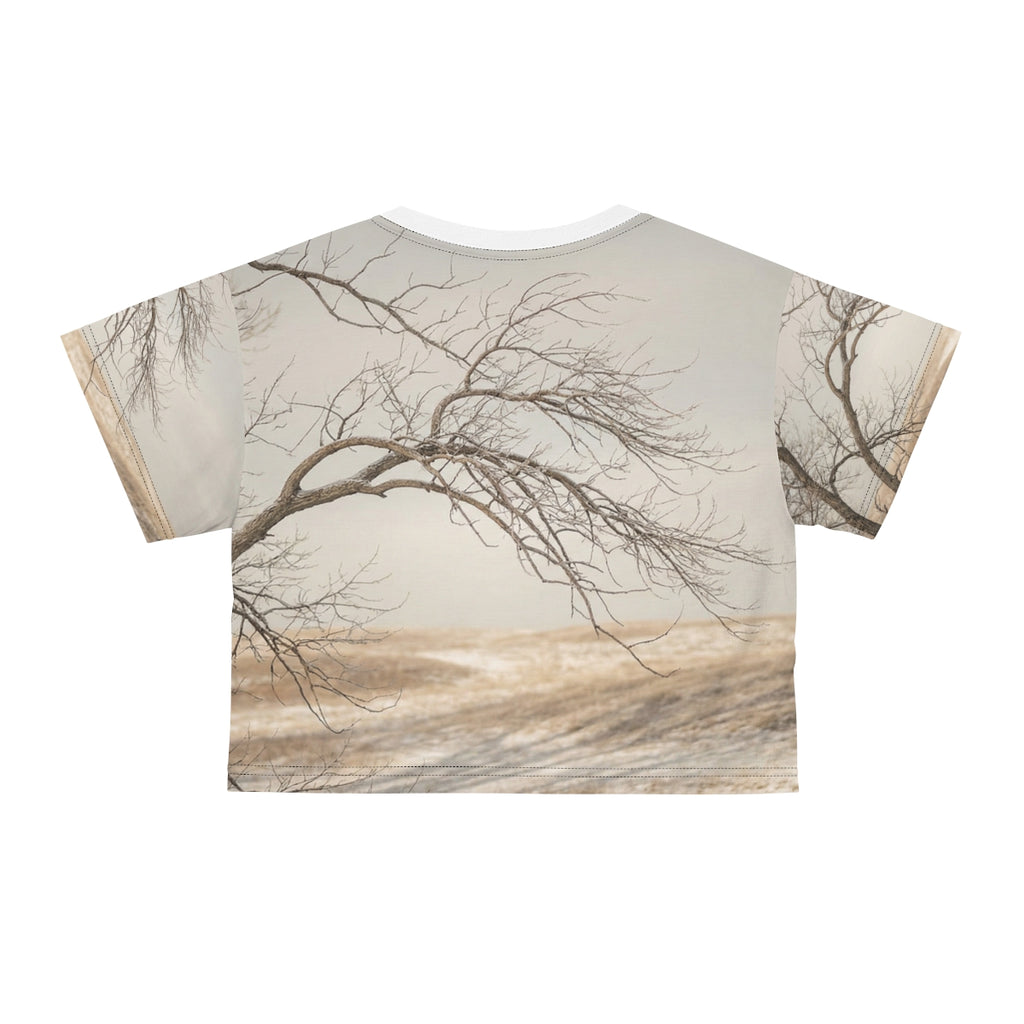 Crop Tee - Hushed Winter Landscape