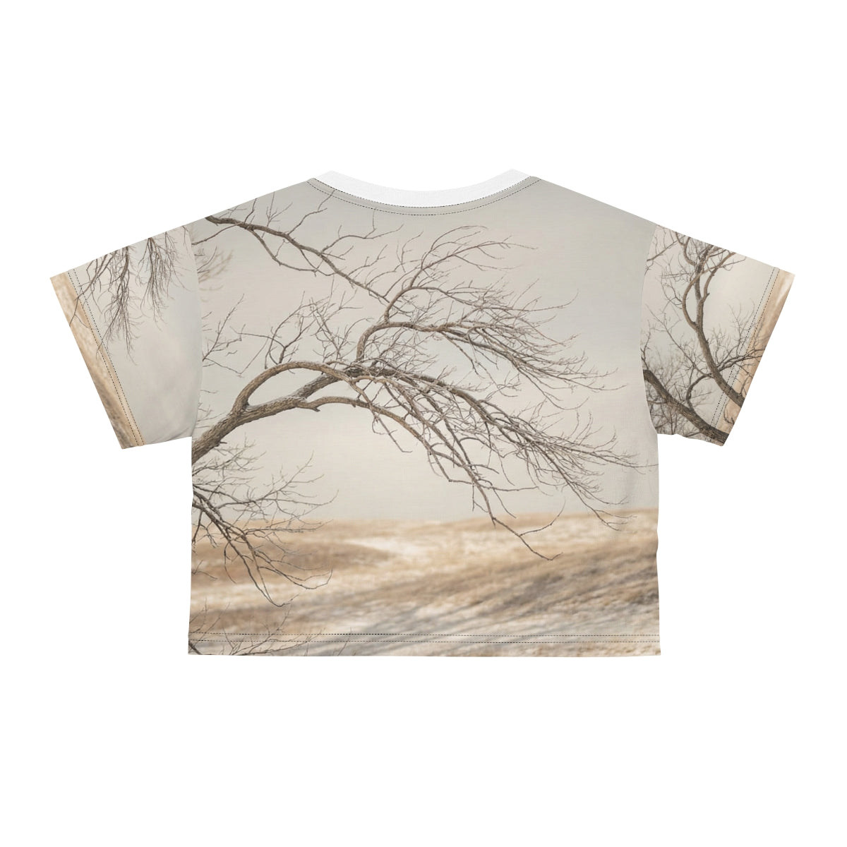 Crop Tee - Hushed Winter Landscape
