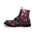 Men's Fur Leather Boots Dark Academia Alley