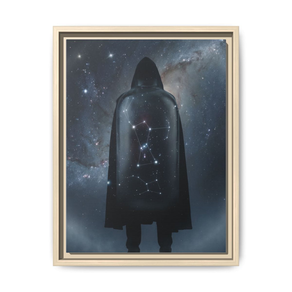Framed Matte Canvas - Cosmic Sentinel — Natural / 1.25" (8×10, 9×12, 11×14, 12×16, 10×20, 12×18, 16×20, 16×24, 12×36, 18×24, 20×24, 16×32, 20×30, 24×30, 16×48, 24×32, 24×36, 24×48, 20×60, 30×40, 32×48, 30×60 & 40×60)
