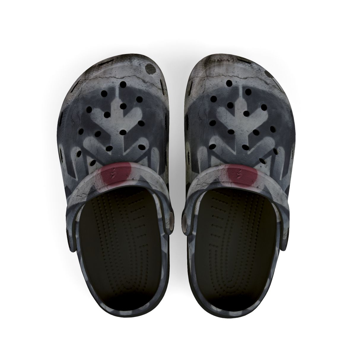 Kids' Clogs with Urban Geometric Art