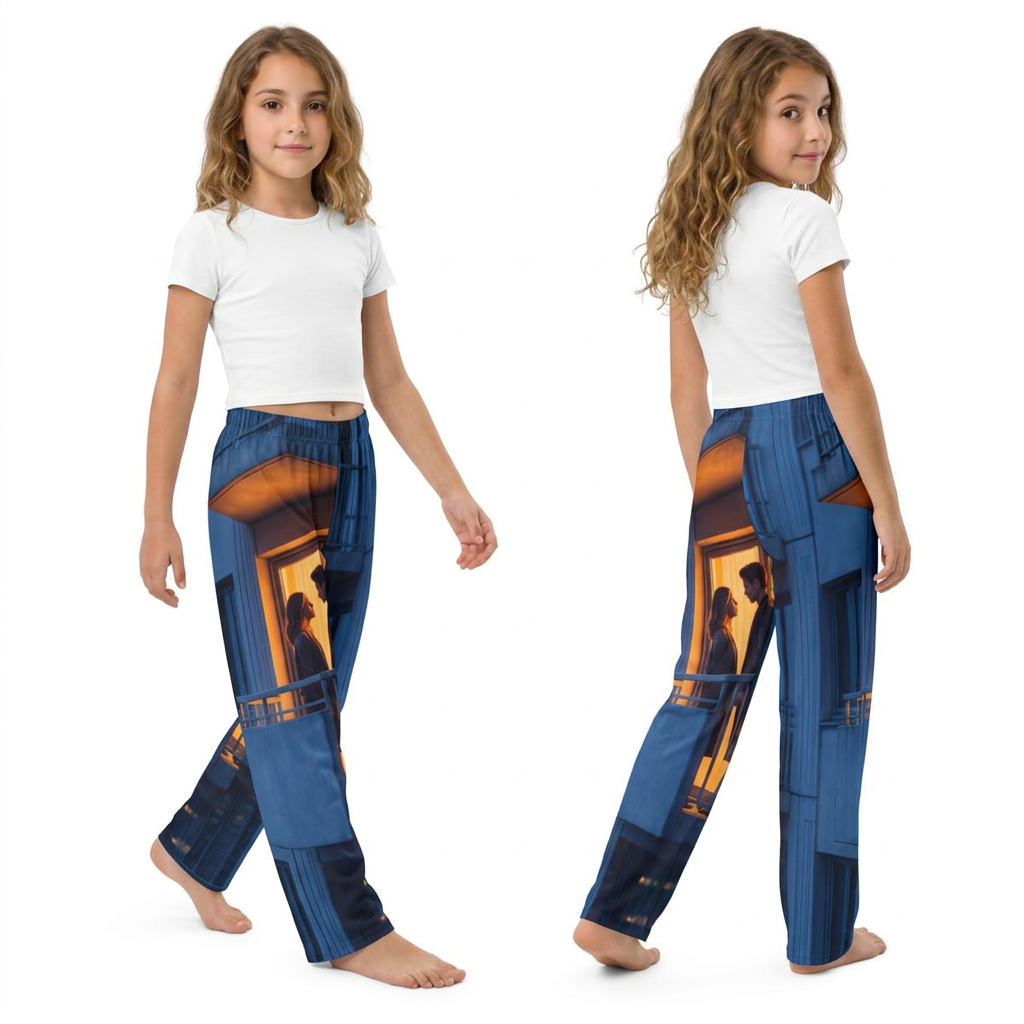 Kids Lounge Pants Urban Balcony Art