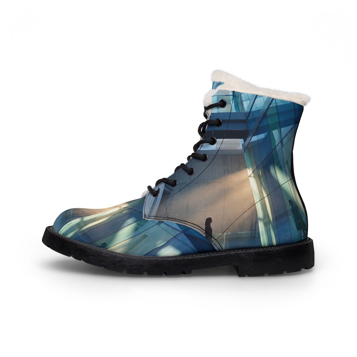 Men's Fur and Leather Boots Solitary Architecture
