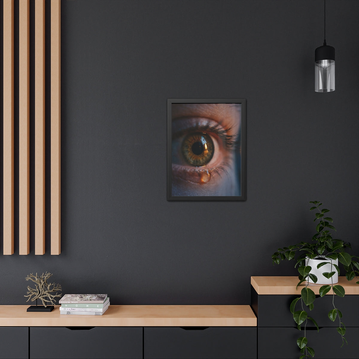 Framed Poster - Ethereal Gaze — Portrait
