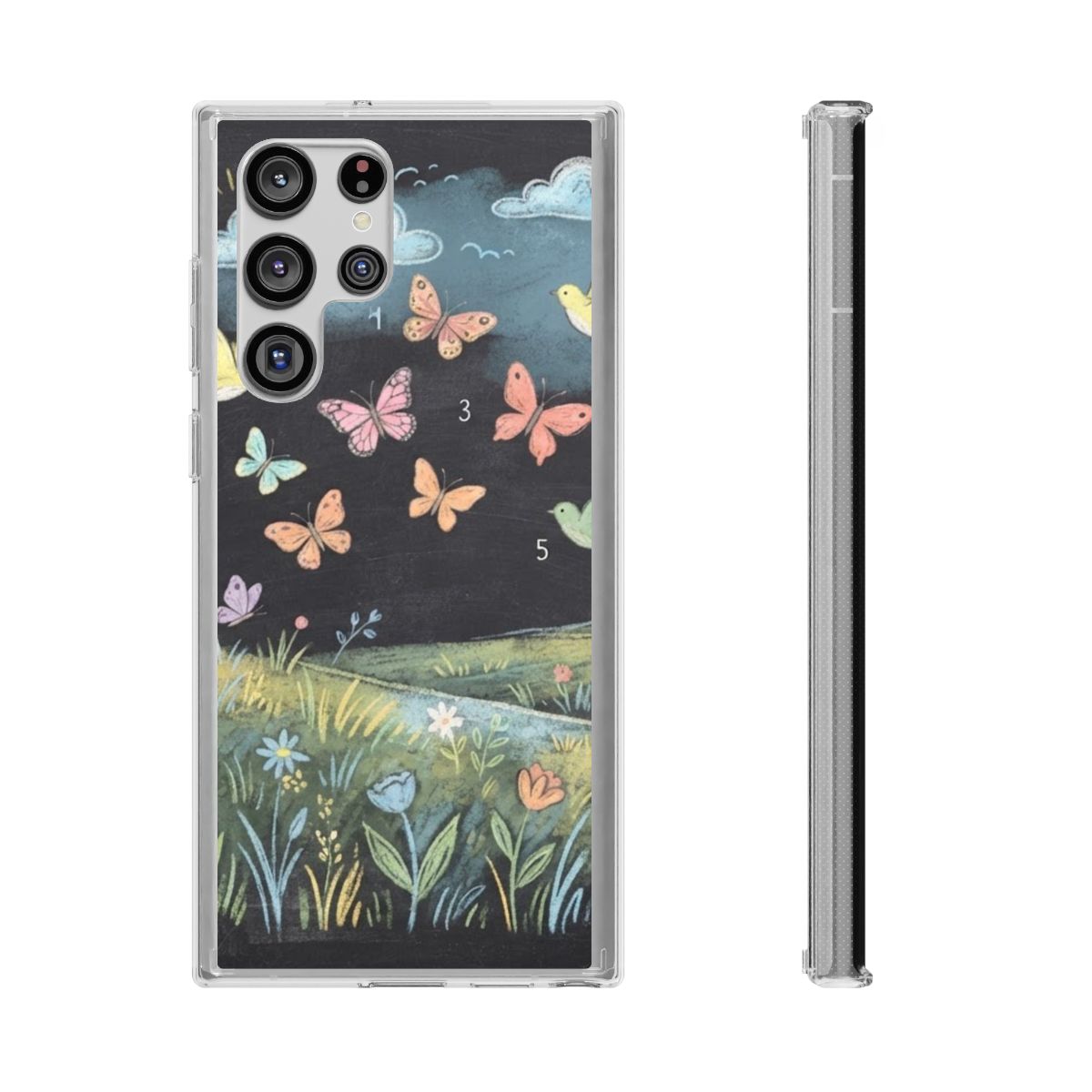 Clear Impact-Resistant Cases - Clear Phone Case - Meadow......