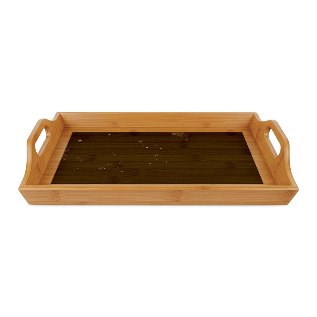 Bamboo Serving Tray - Cosmic Sentinel Orion Constellation......