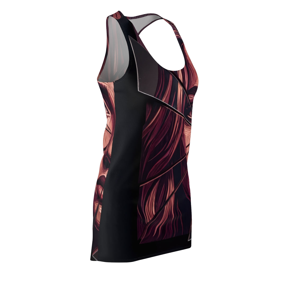 Dark Academia Abstract Racerback Dress
