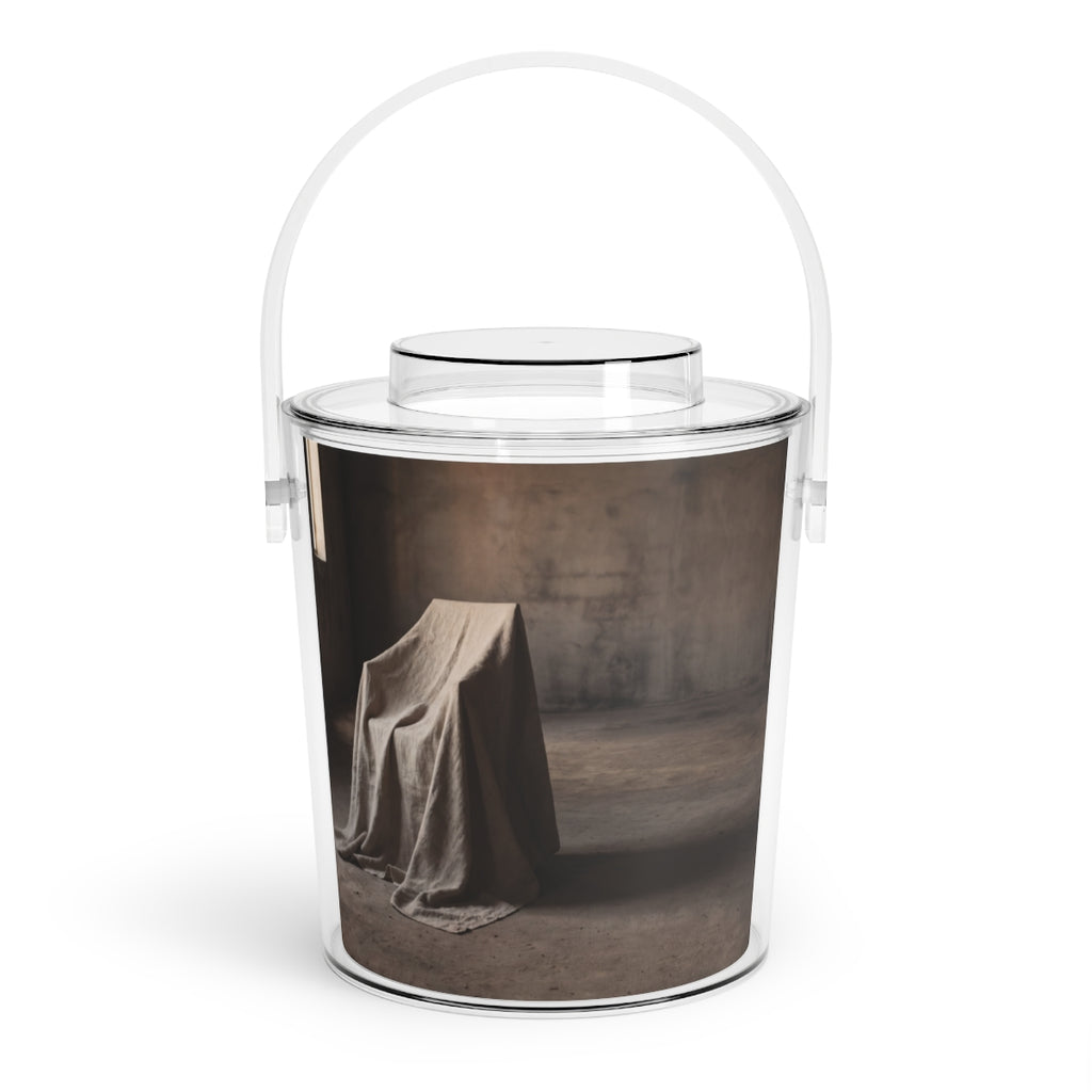 Ice Bucket with Tongs - Brutalist Chill