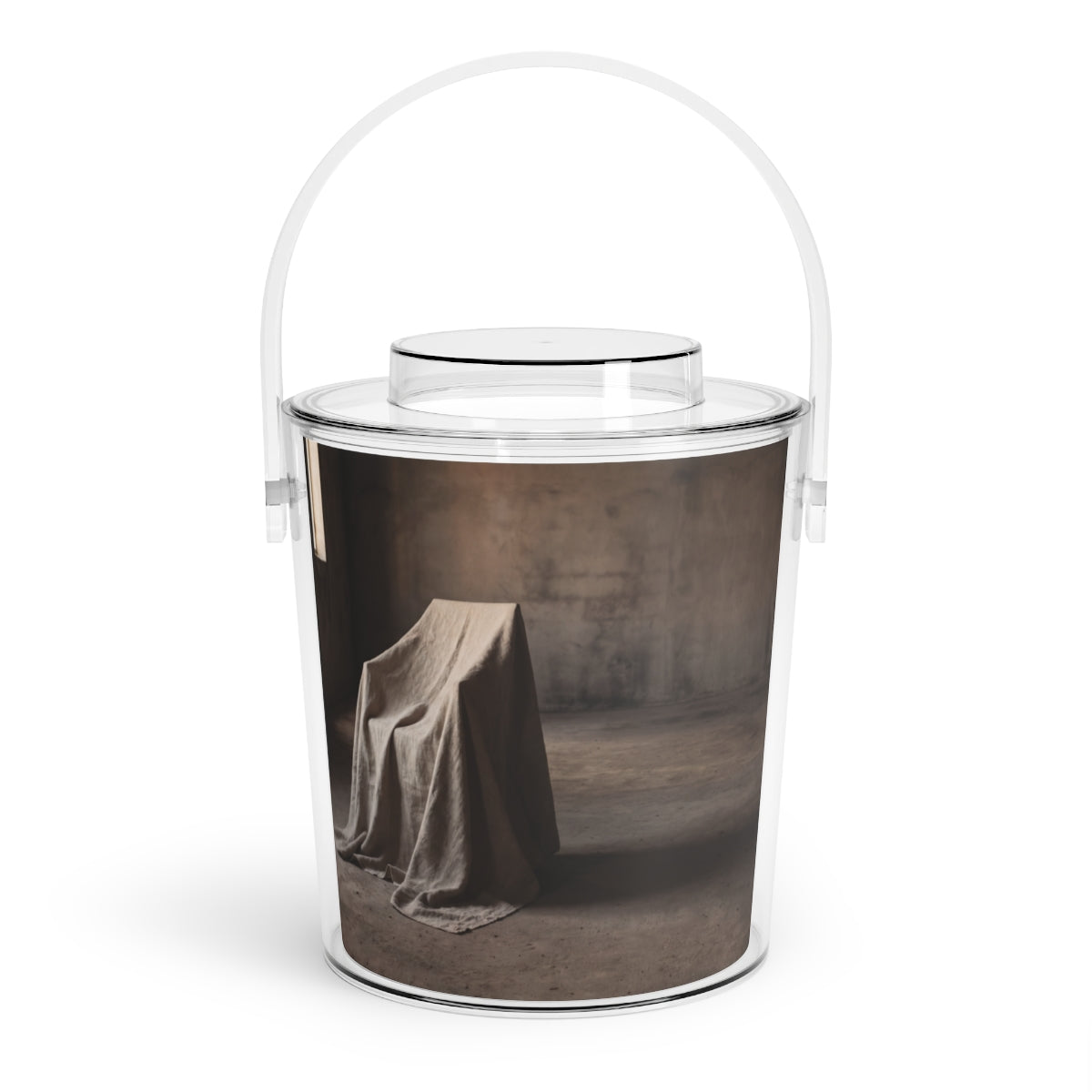 Ice Bucket with Tongs - Brutalist Chill